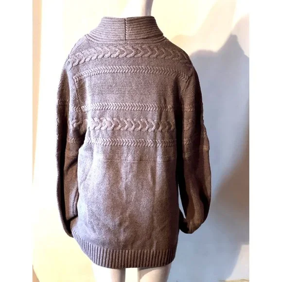 Marc Anthony Knit Sweater Men's Size Large V Neck Thick Sweater - Picture 5 of 11